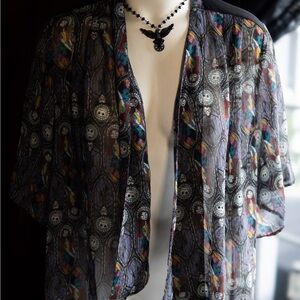 DISNEYS TIM BURTON Nightmare before Christmas sheer kimono